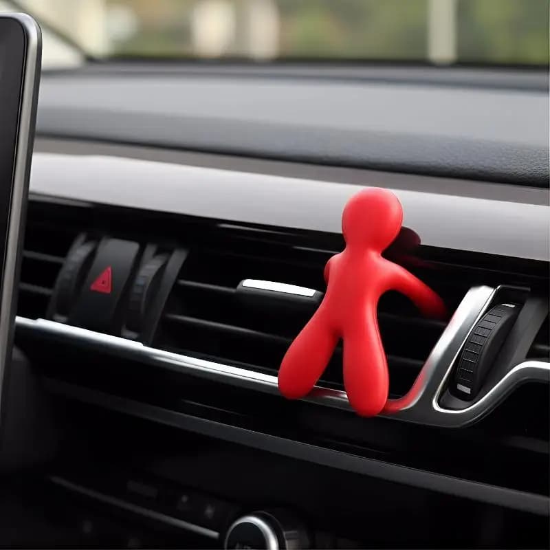 Deodorante per Auto 3D Creativo a Forma di Elfi, Fragranza Naturale alla Frutta, Profumatore Solido per Bocchette d'Aria, Accessorio Interno per Auto alla Moda e Carino