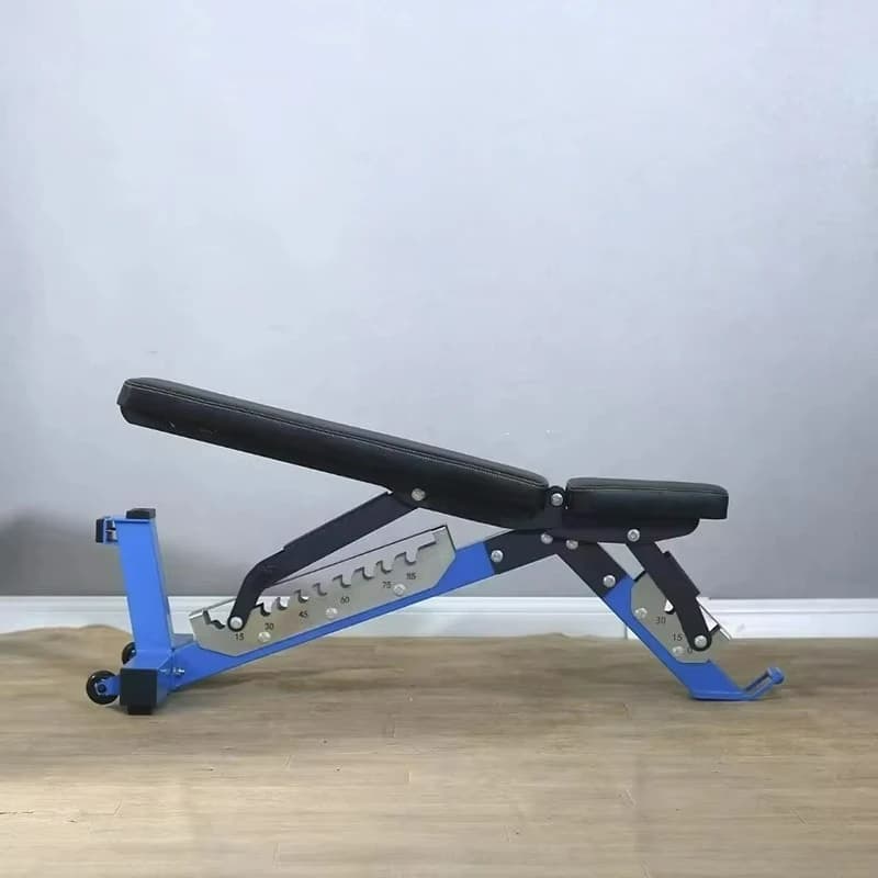 Multifunctional fitness bench with handlebars, adjustable angle, metal folding, for sit-up and chest press training - Unmissable offer