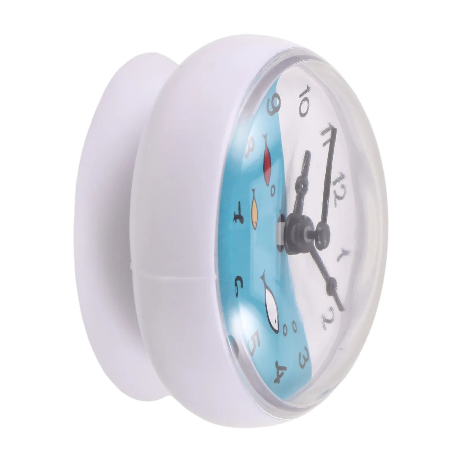 Waterproof Bathroom Shower Clock with Timer Suction Cup Wall Mount Mirror Display Large Numbers for Wet Environments Family