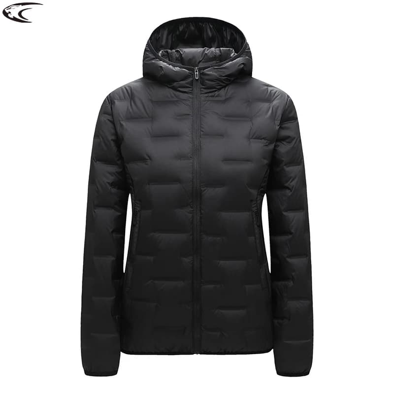 LNGXO Piumino invernale da donna Arrampicata Campeggio Escursionismo Giacche imbottite leggere Giacca a vento calda con cappuccio antivento impermeabile