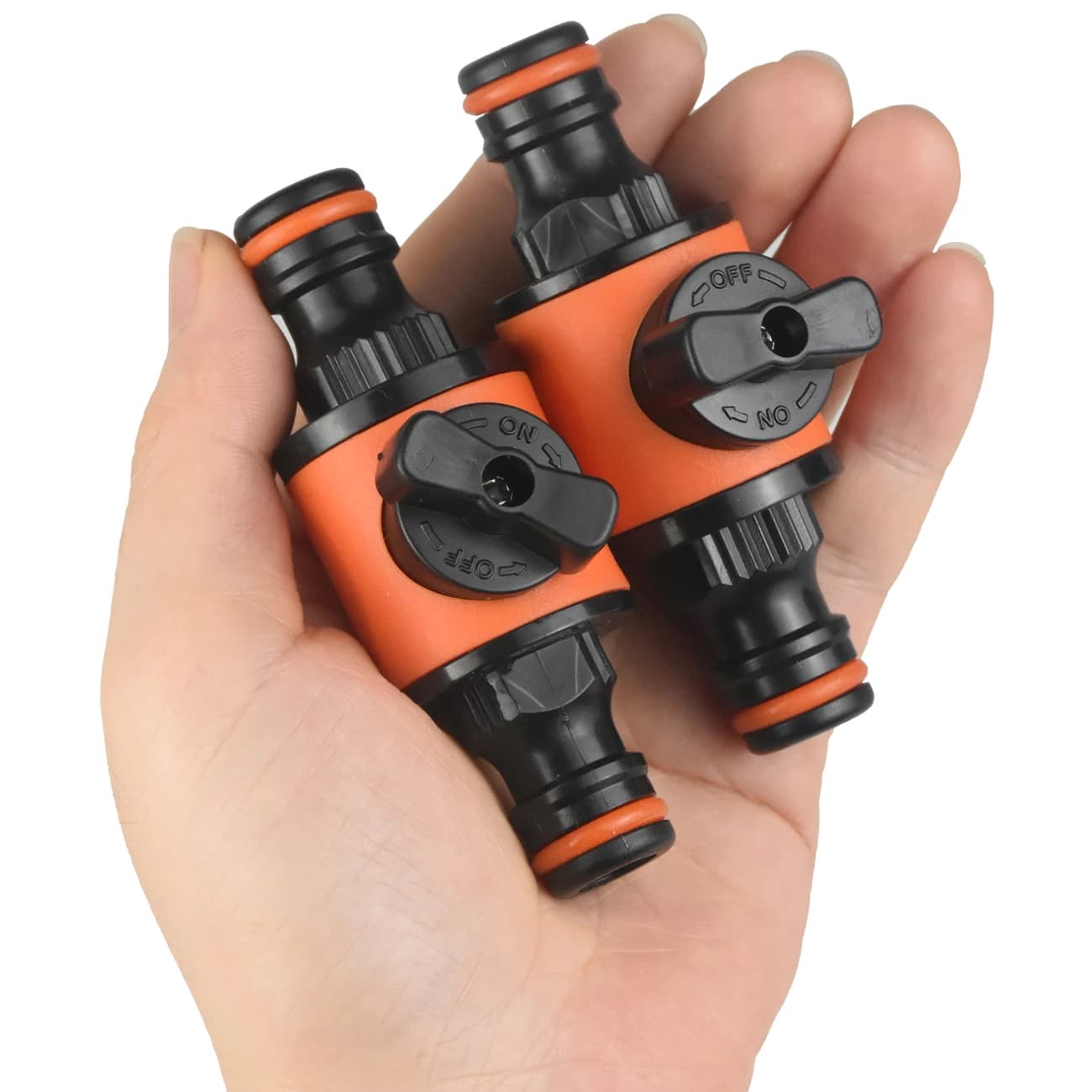 2 pezzi tubo da giardino rubinetto di arresto raccordo valvola connettore accoppiatore tubo arresto connessione acqua riparazione giunto sistema di irrigazione adattatore