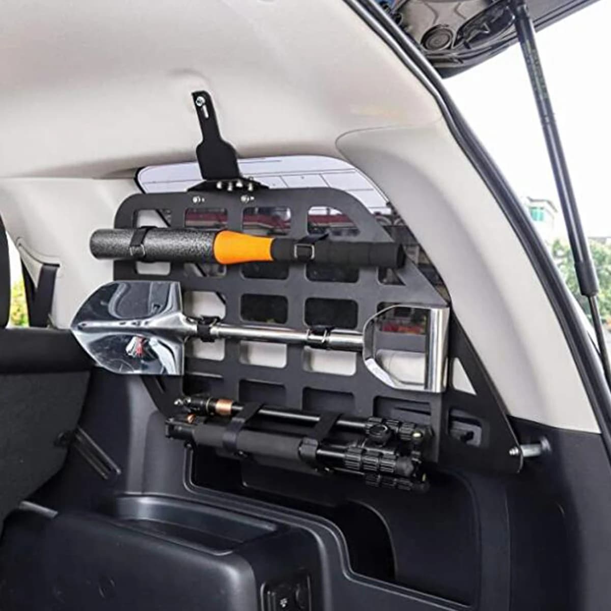 Gancio laterale per pallet di stoccaggio per organizer multifunzione per bagagliaio di un'auto in alluminio adatto per Toyota FJ Cruiser senza versione audio 2007-2021
