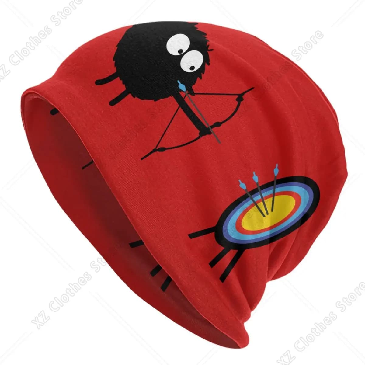 Tiro con l'arco Bersaglio Beanie Cap Unisex Inverno Caldo Cofano Cappelli in maglia Hip Hop Sci all'aperto Archer Arco Amante della caccia Skullies Berretti Berretti