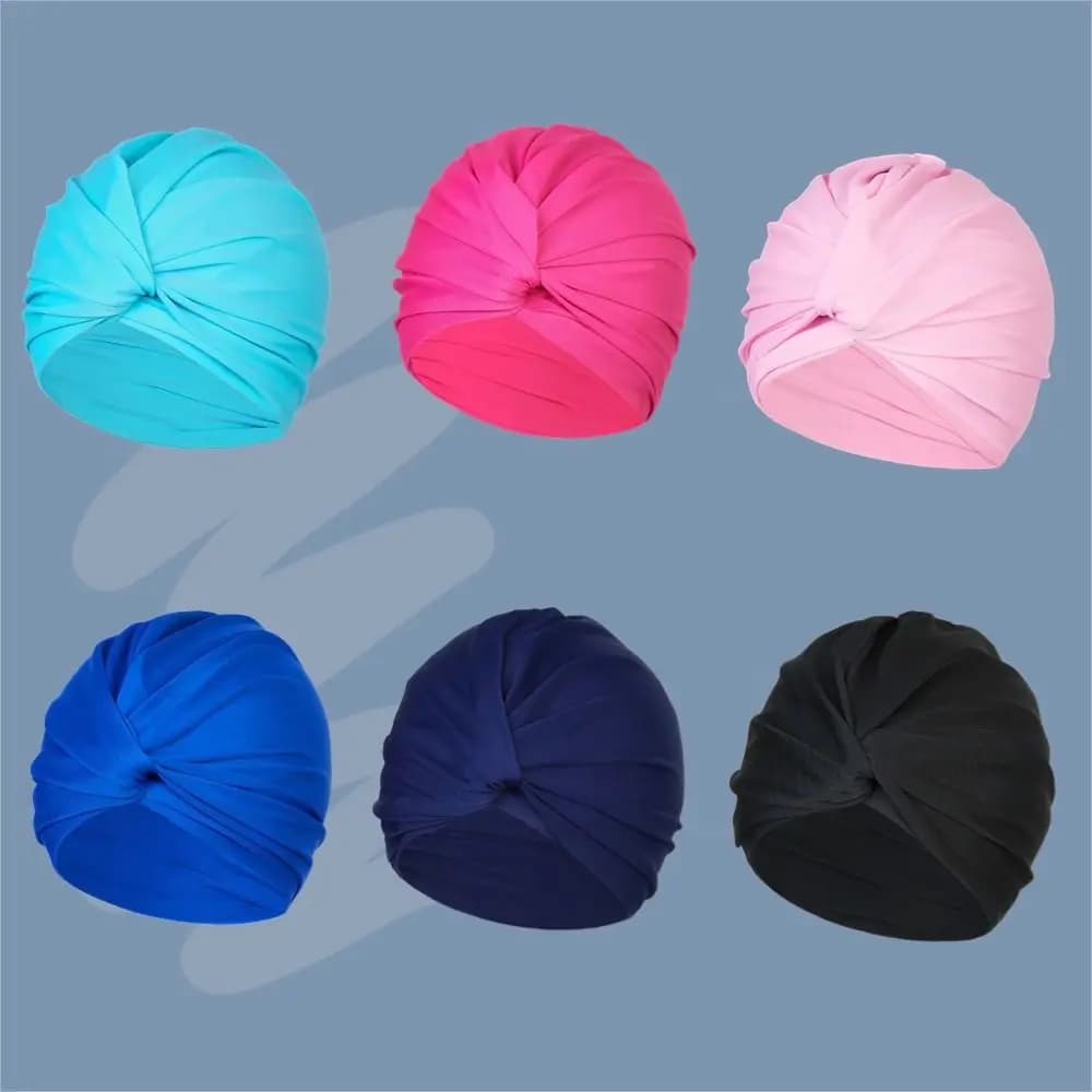 High Elasticity Bathroom Headphones Free Size Multi Color Swim Headphones Swimwear Fabric Swim Hat Women's Water Sports