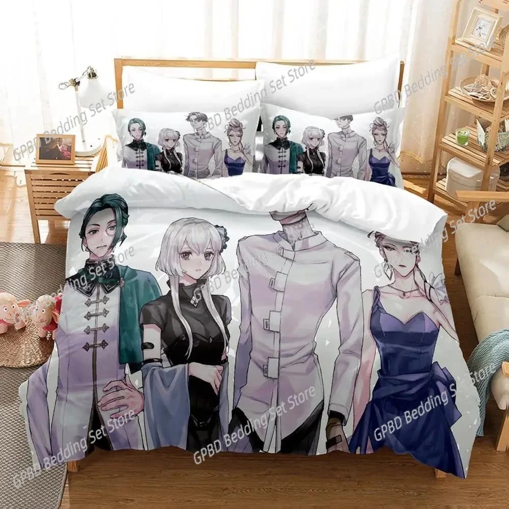 Gioco Jack Jeanne Set biancheria da letto Singolo Twin Completo Queen King Size Set copripiumino per camera da letto per bambini per adulti Set lenzuola Anime