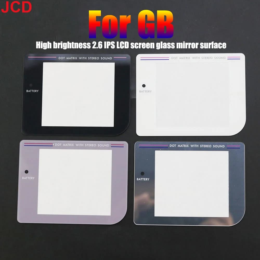 1 pz 2.6 pollici Obiettivo Dello Schermo IPS In Vetro Per Classic GB DMG IPS Kit Schermo LCD Ad Alta Luce, Per GameBoy IPS Copertura Della Protezione Obiettivo di Gioco