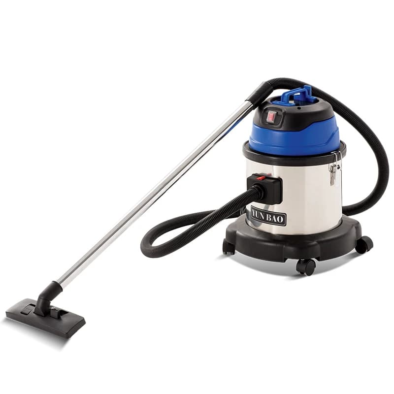 Aspirapolvere industriale manuale asciutto e bagnato blu da 15 litri con potenza 1300 W Aspirazione 2000 mmH2O per lavaggio auto e uso in officine di hotel domestici