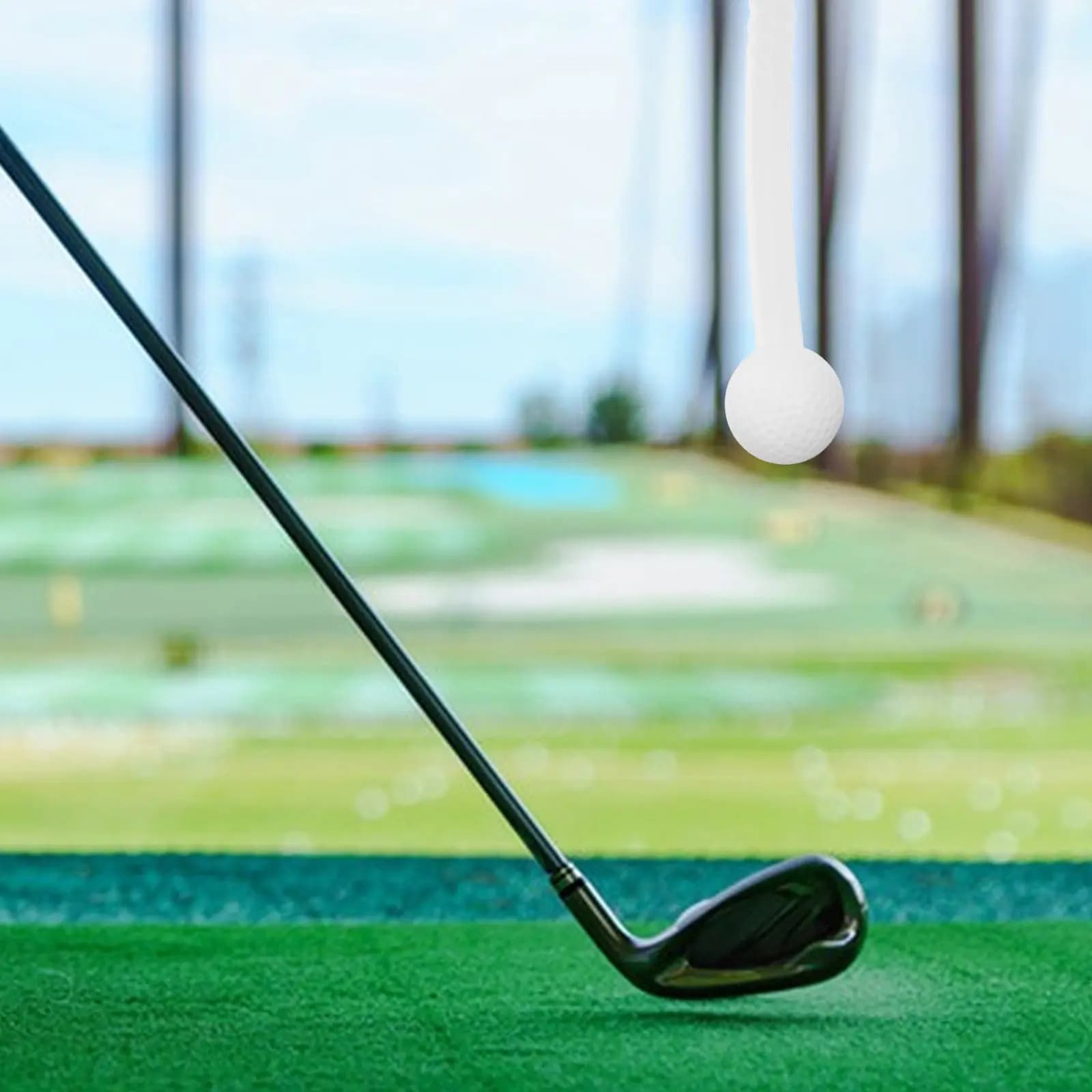 Dispositivo di Allenamento per Swing da Golf, Bastone Leggero e Portatile per Pratica con Feedback Realistico della Palla per Principianti e Professionisti