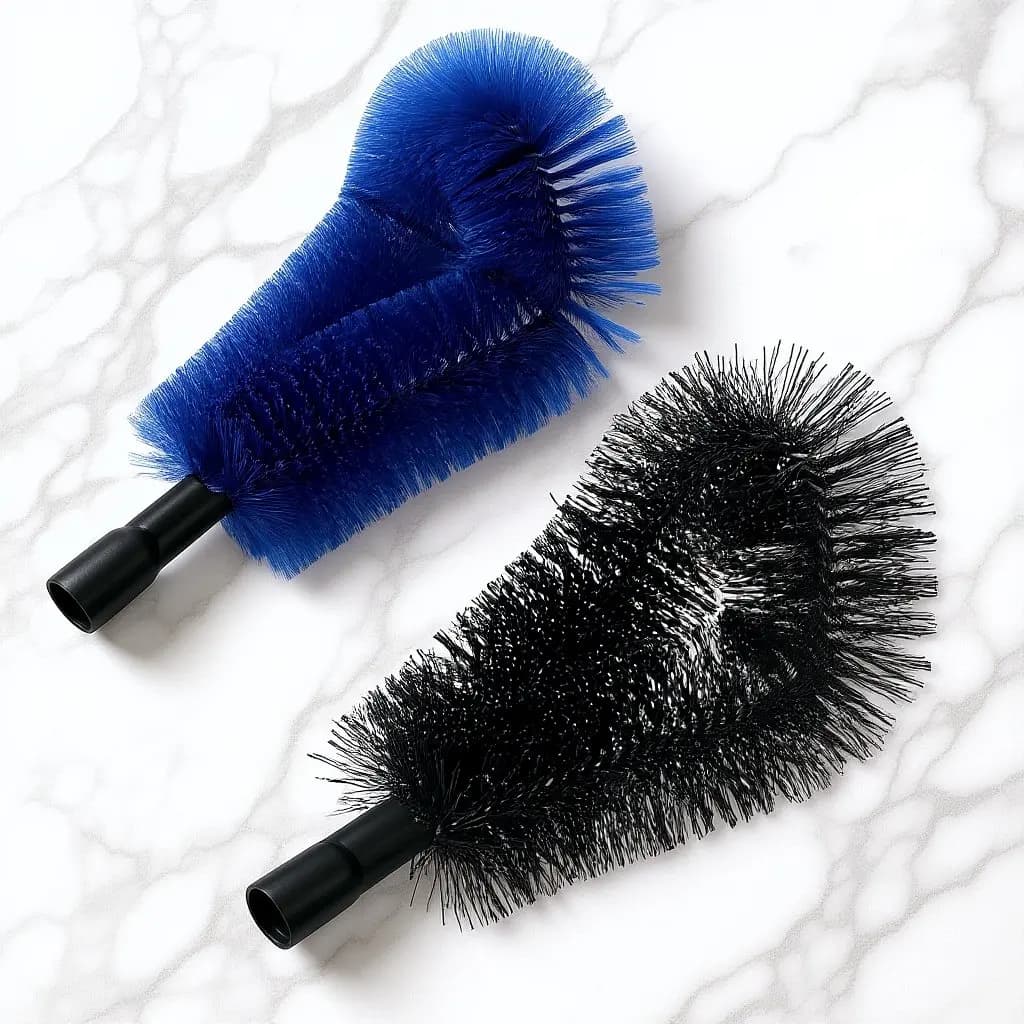 2Pcs Gutter Cleaning Brush Head Versatile Attachment for Gutter Guard Tools Efficient Leaf and Cobweb Removal Long Handle