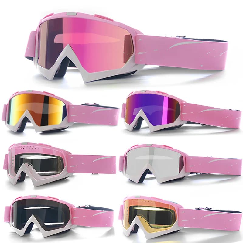 Occhiali da Sci, Occhiali da Moto, Occhiali Invernali per Snowboard, Occhiali Sportivi Antivento per Esterni, Maschera da Sci, Occhiali Off-Road, Casco