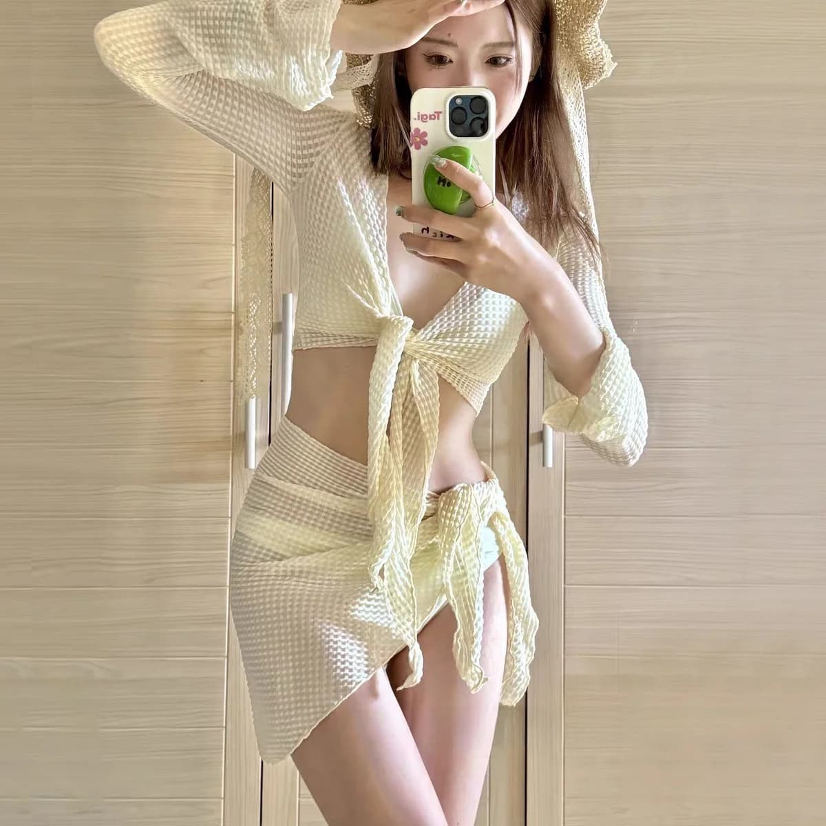 Costume da Bagno Bikini Donna 2025 Pure Desire Modellante di Alta Gamma per Resort e Terme - Set Quattro Pezzi
