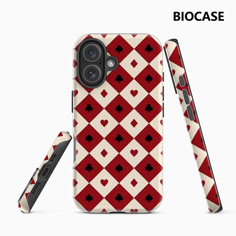 Poker Suit Argyle IPhone17 Custodia per telefono Must-Haves per IPhone 17 16 15 14 13 12 Pro Max Plus Cover posteriore a doppio strato