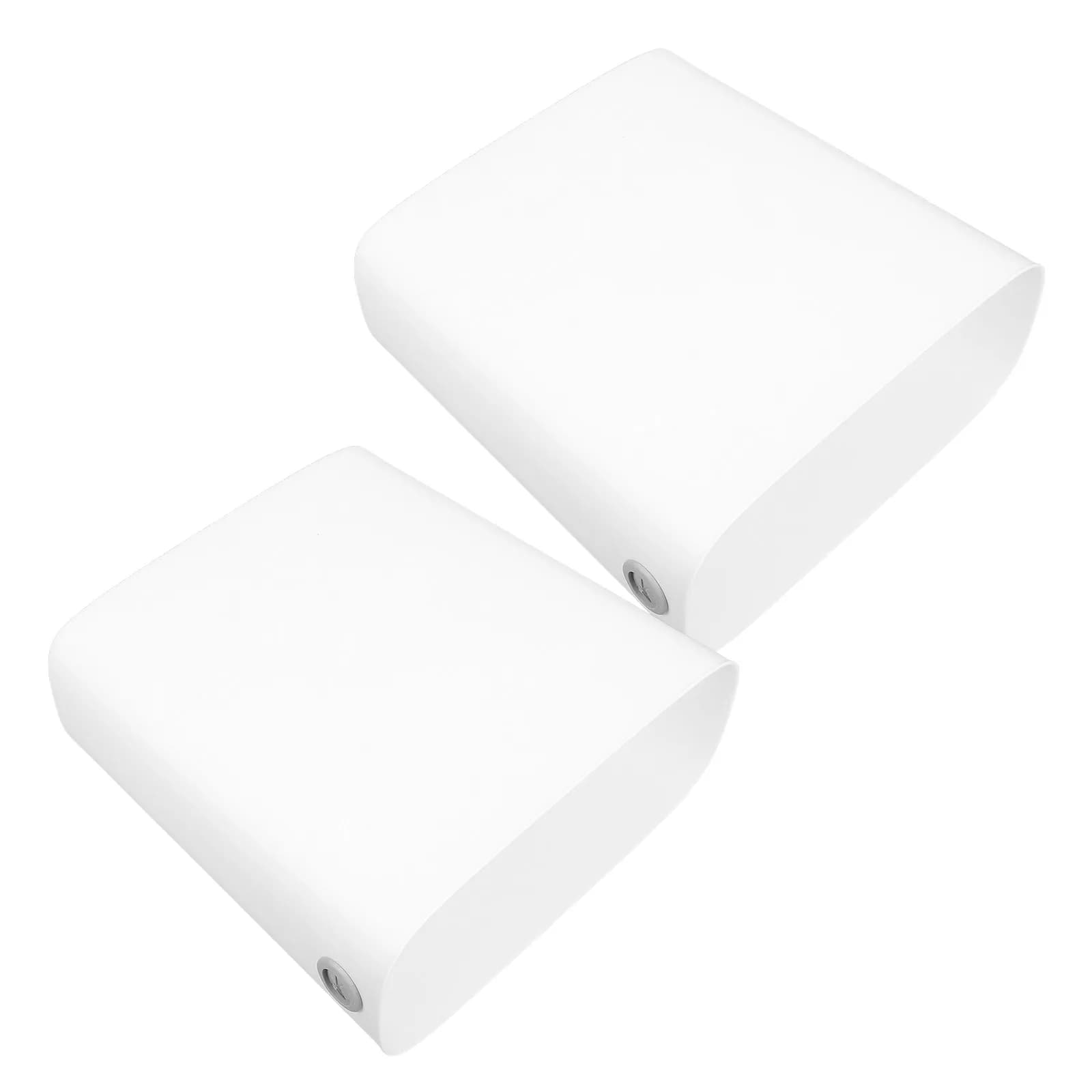 2 Pezzi Cestino per Rifiuti Sottile in Plastica Bianca, Bidone Stretto Salvaspazio per Bagno, Cucina, Ufficio, Camera da Letto, Sotto Lavello