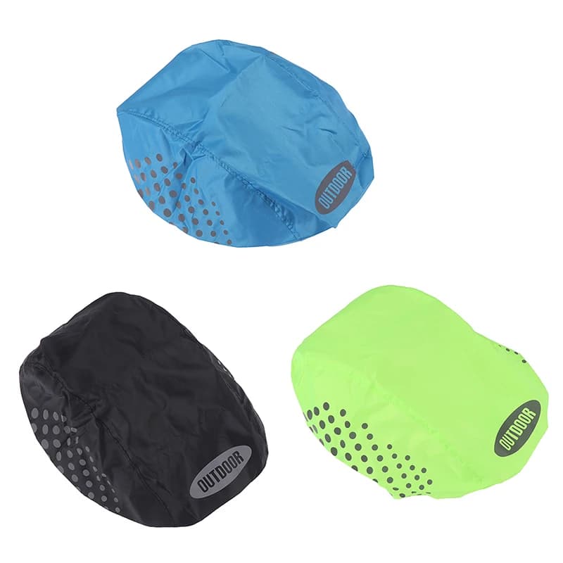 Copertura riflettente per casco da bici Copertura antipioggia per casco da bicicletta antivento impermeabile
