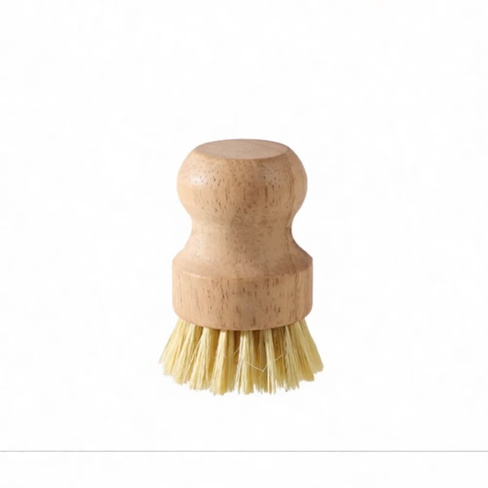 Wooden Dish Brush Organic Coconut Sisal Fiber Kitchen Scrubber Pot Pan Cleaning Tool Non Scratch Household Wash Supply