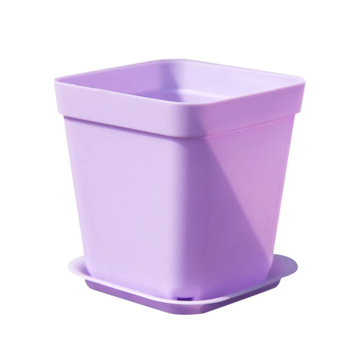 12Pcs Plastic Flower Pots Set Mini Square Planters for Gardening Seed Starting Creative Crafts Shower Gifts School Projects