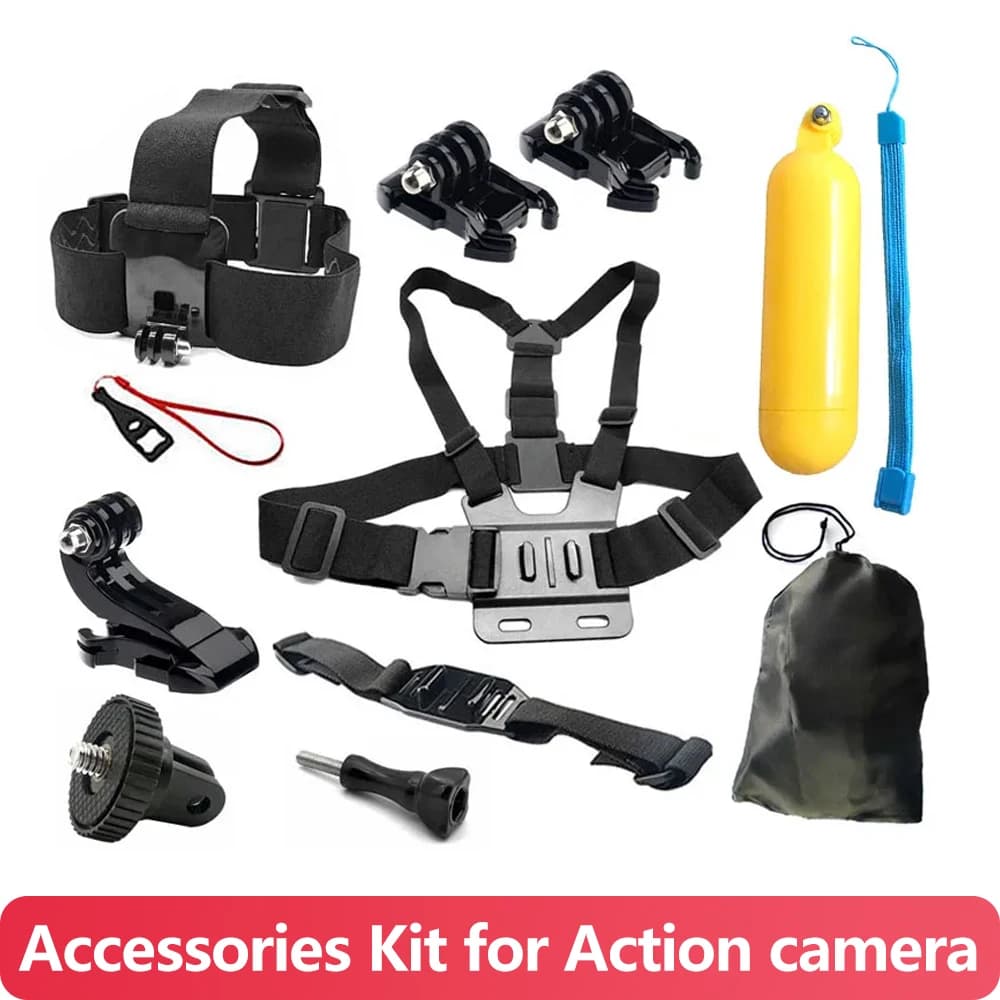 Accessory kit Waist belt support for chest head Floating grip Adapter for GoPro SJCAM insta360 AKASO Osmo Action Camera