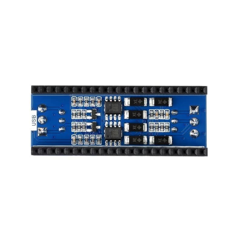 Modulo ricetrasmettitore RS485 a doppio canale da UART a RS485 con indicatore di alimentazione per Raspberry Pi Pico