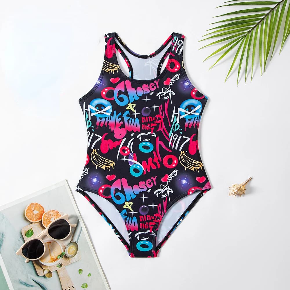Cool Girls Triangle swimsuits whole 6-14 years swimsuits for girls teenage swimsuits for kids swimsuits with headset