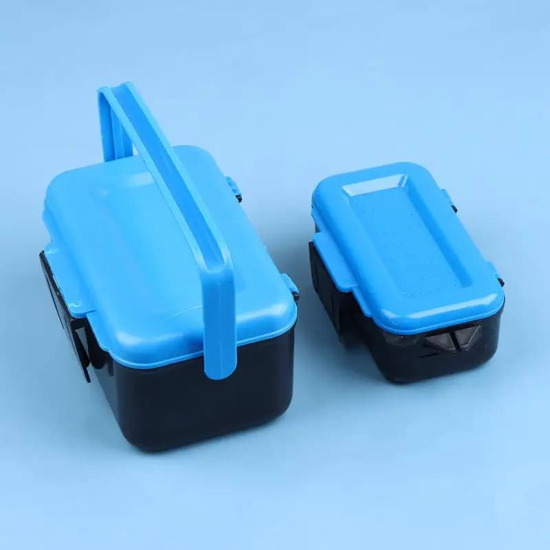 .Hot Sale-Waist Portable Fishing Tackle Box Live Lure Bait Earthworm Hook Storage Case Outdoor Fishing Organizer Box