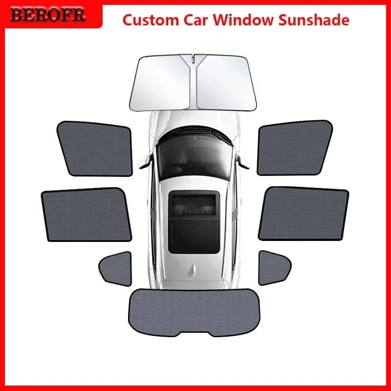 For Genesis Gv80 4 Dr Suv 2021-2025 Car Mesh Sunshade Magnetic Window Shades Visor Curtains Auto Accessories