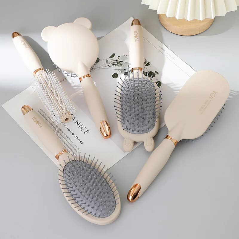 3420 cuscino d'aria pettine massaggio cuoio capelluto signore speciale capelli lunghi portatile antistatico soffice cuscino d'aria pettine arricciacapelli