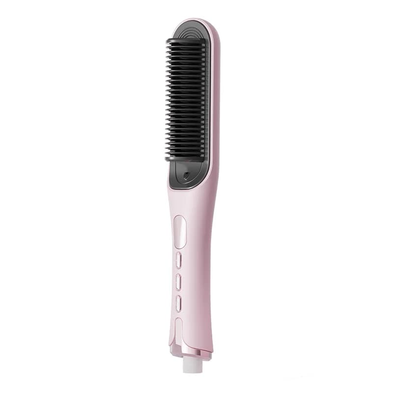 Curly Hair Plate with Portable Electric LCD Display Double Purpose Ceramic Hair Comb Negative Ions For Home Use