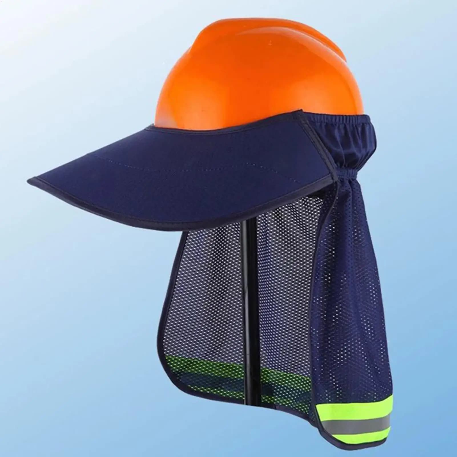 Visiera Parasole per Elmetto con Striscia Riflettente, Accessorio Protettivo per Casco da Lavoro, Giardinaggio e Magazzino