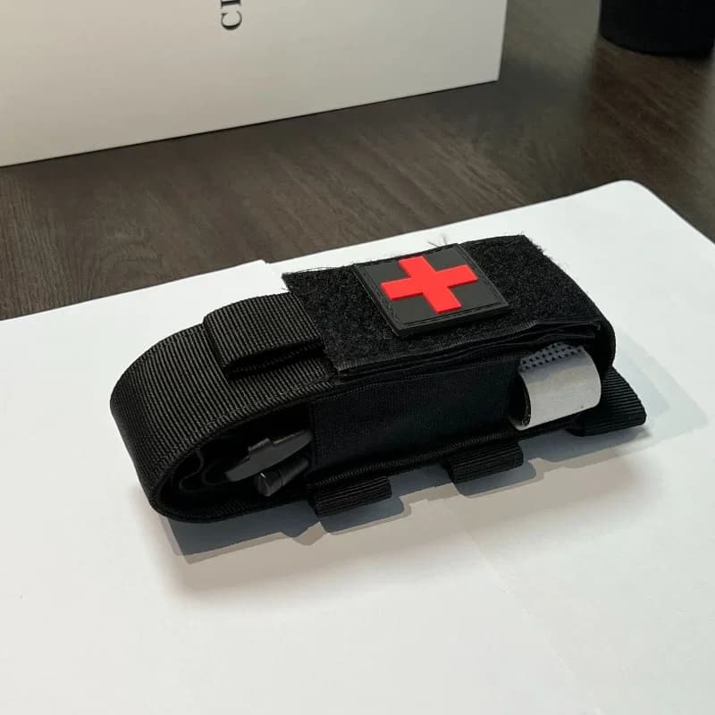 Borsa per laccio emostatico Custodia per pistola singola Custodia per coltello da caccia all'aperto Fondina per forbici mediche Custodia tattica di pronto soccorso