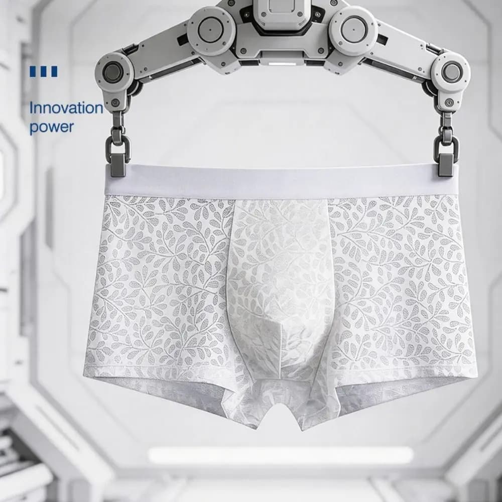 Comfortable Mesh Thin Boxer Shorts Hollow-out U Convex Pouch Ice Silk Briefs See Through Men's Underwear Youth