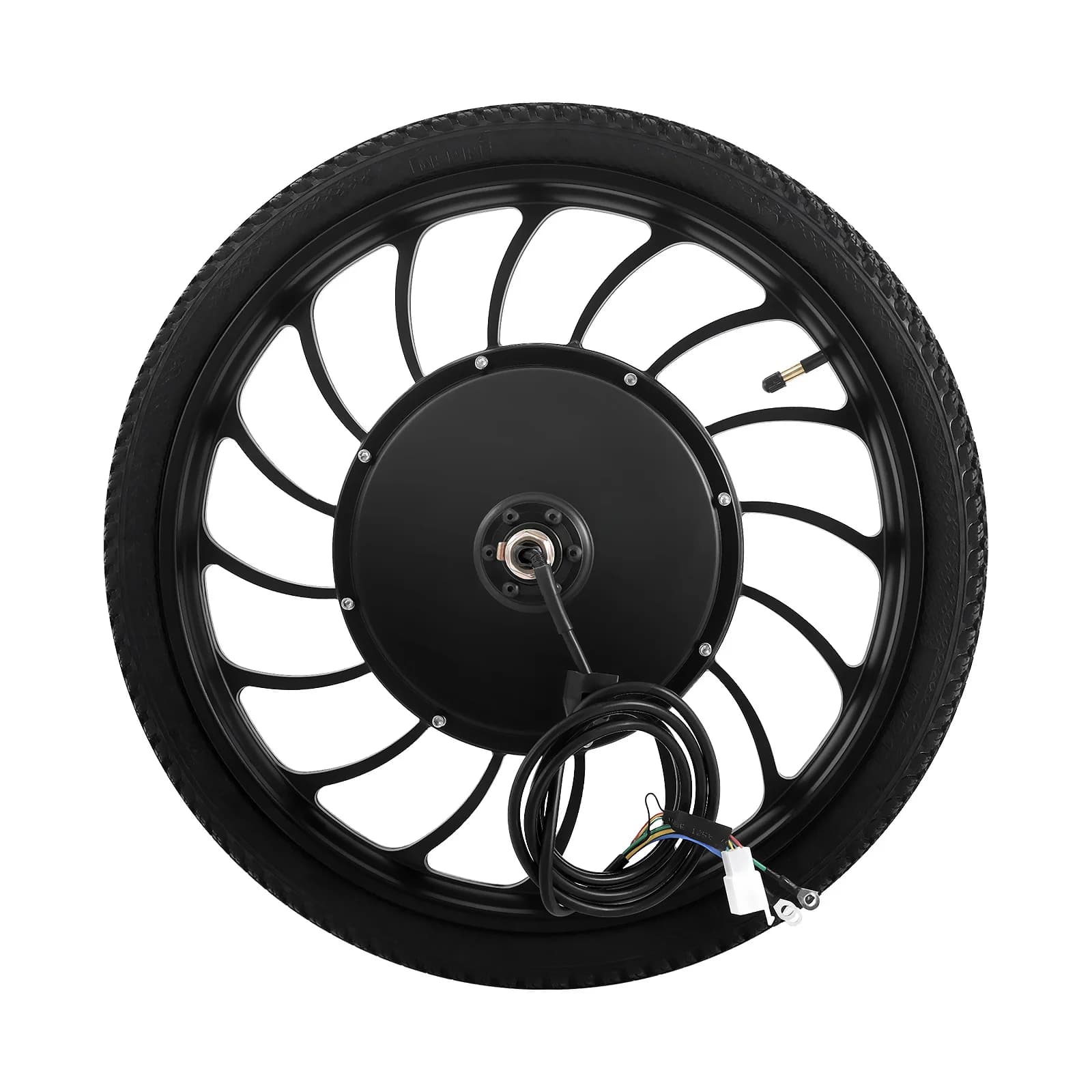 E-Bike 20 pollici ruota integrata Kit di conversione bici elettrica 1000W 48V mozzo bicicletta anteriore Brushless Set motore Gearless con pneumatico