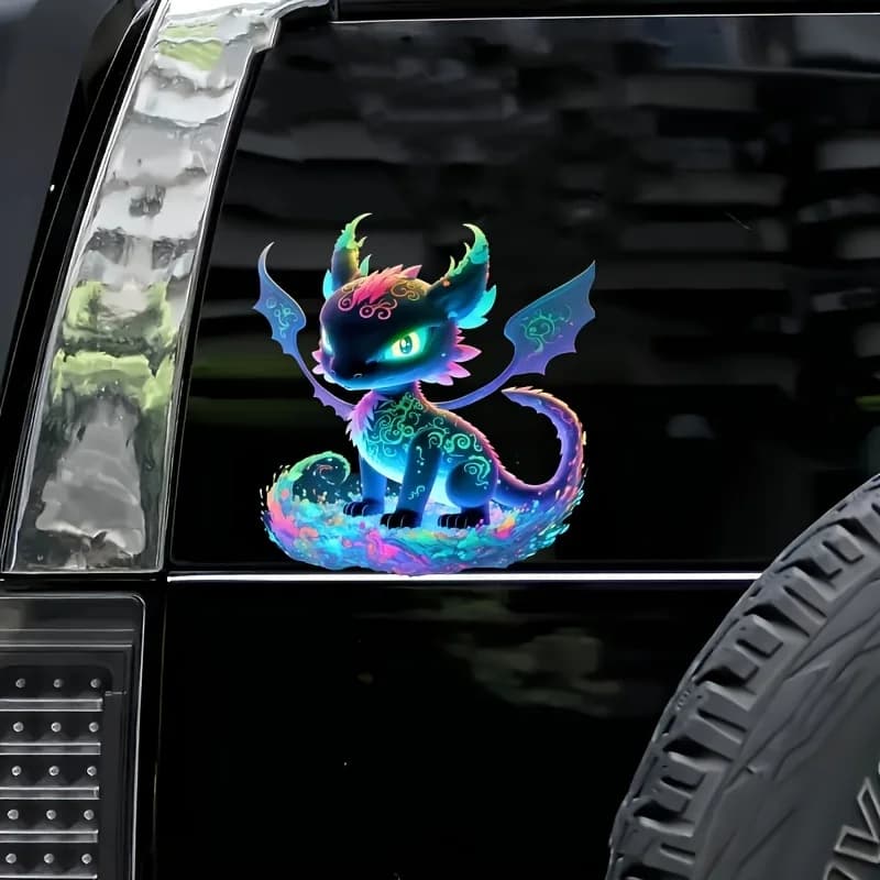 1PC affascinante drago colorato adesivi moto per serbatoio carburante protezione solare impermeabile fai da te bagagliaio di un'auto paraurti finestre decalcomanie in vinile