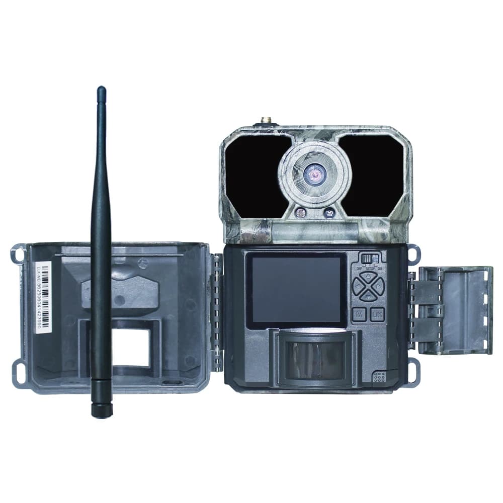 Trail cellulare 4G S con pannello solare, PIR 940 nm, LED, senza bagliore, visione notturna, caccia al sentiero digitale
