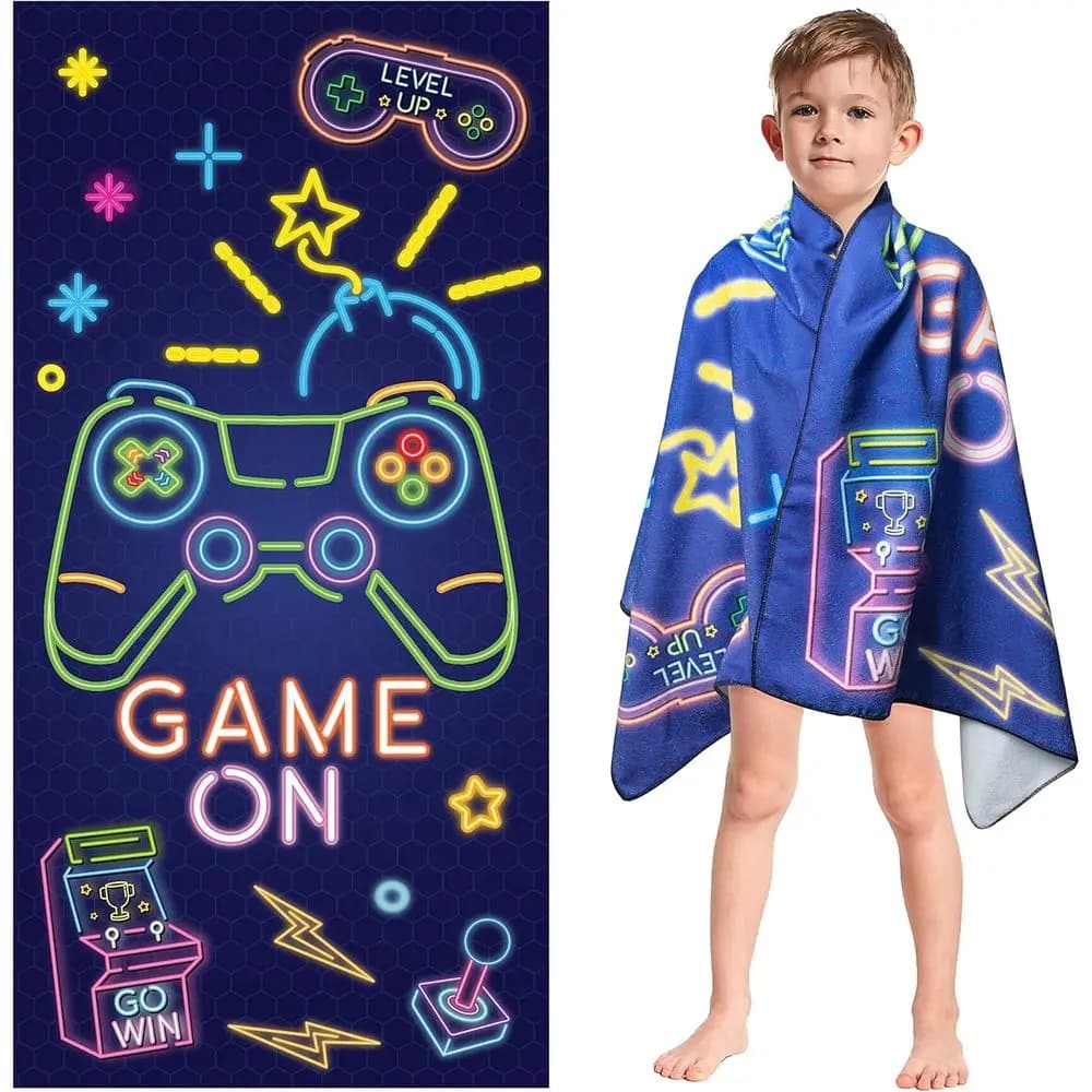 30 x 60 Microfiber Beach Towel - Absorbent, Quick Dry, Sand Resistant for Pool Parties, Travel, and Outdoor Activities