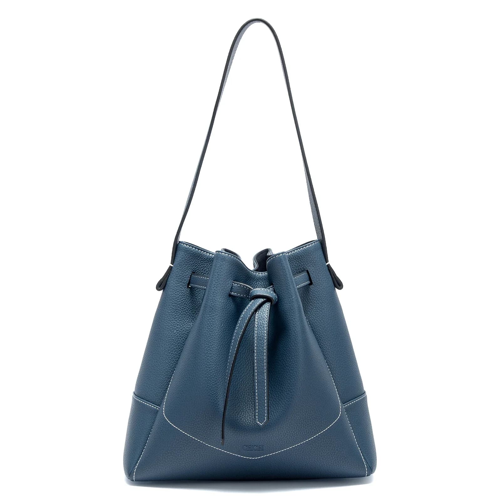 CH Borsa da donna con coulisse Blu Primavera Semplice Nero Borse da donna casual Mamma Shopping Girl