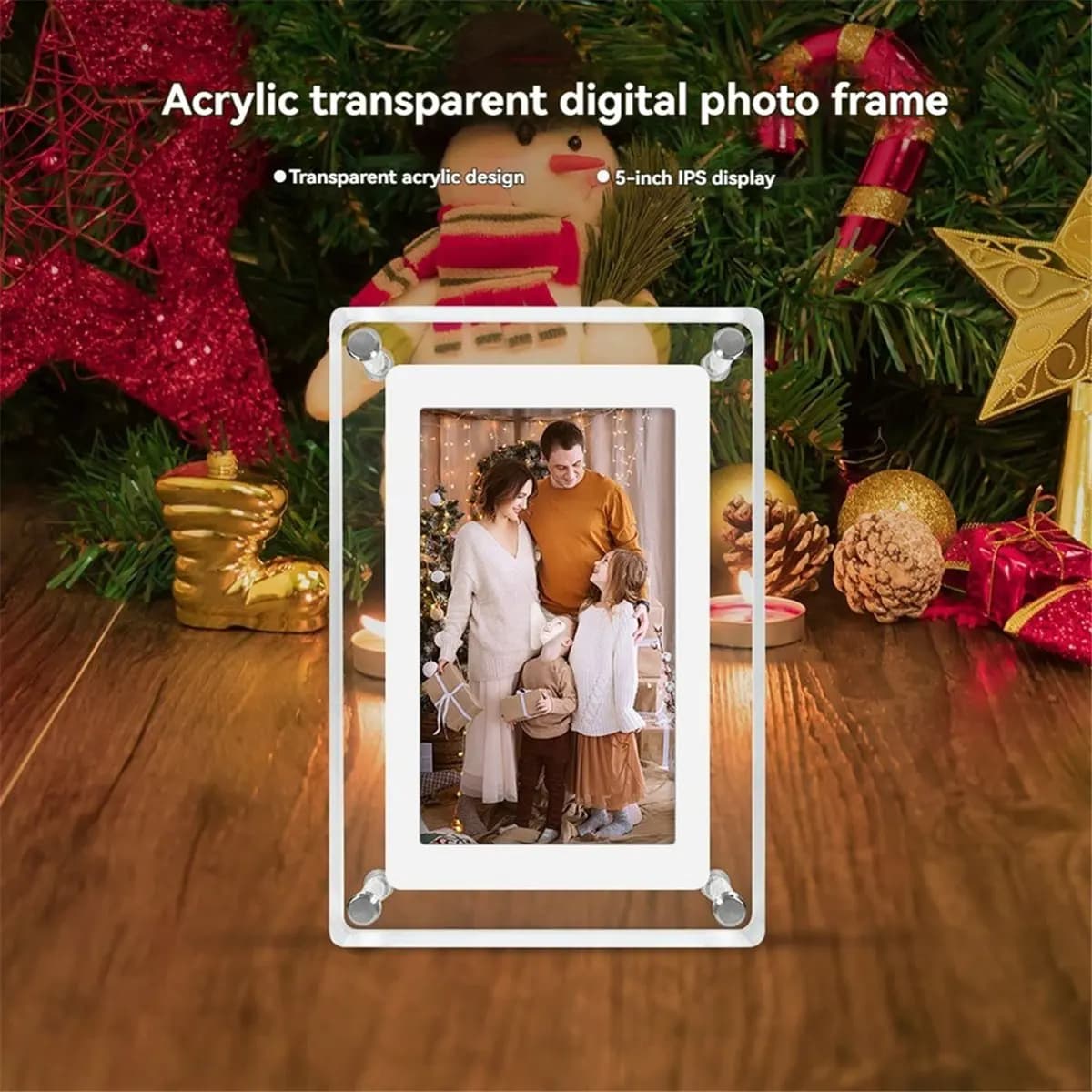 A69Z 5 Inch Digital Photo Frame Vertical Screen IPS 4G 1200mAh Memory Battery Portable Digital Frame