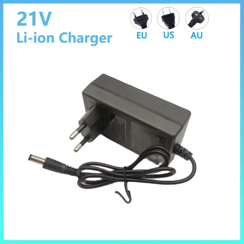 21V 1A Universal Charger DC Power Adapter Lithium Drill Power Charger Electric Wrench Screwdriver Charger EU US AU Plug