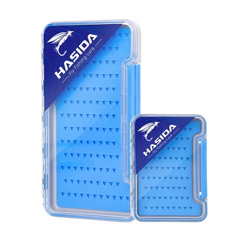 HISTAR fly fishing hooks box, in PC+ABS, with strong magnetic attraction, precise compartments for hooks, transparent and waterproof