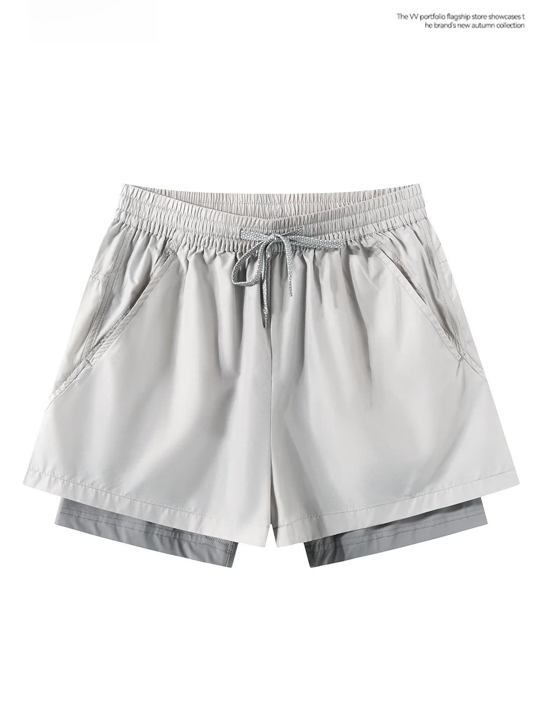 Pantaloncini sportivi da donna in stile coreano, ad asciugatura rapida, casual, a vita alta, slim fit, con patchwork, per l'estate