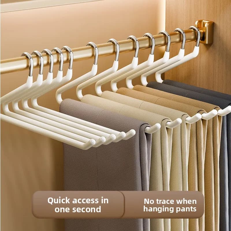 Stainless Steel Clothes Hanger for Pants, Domestic Use, Cabinet