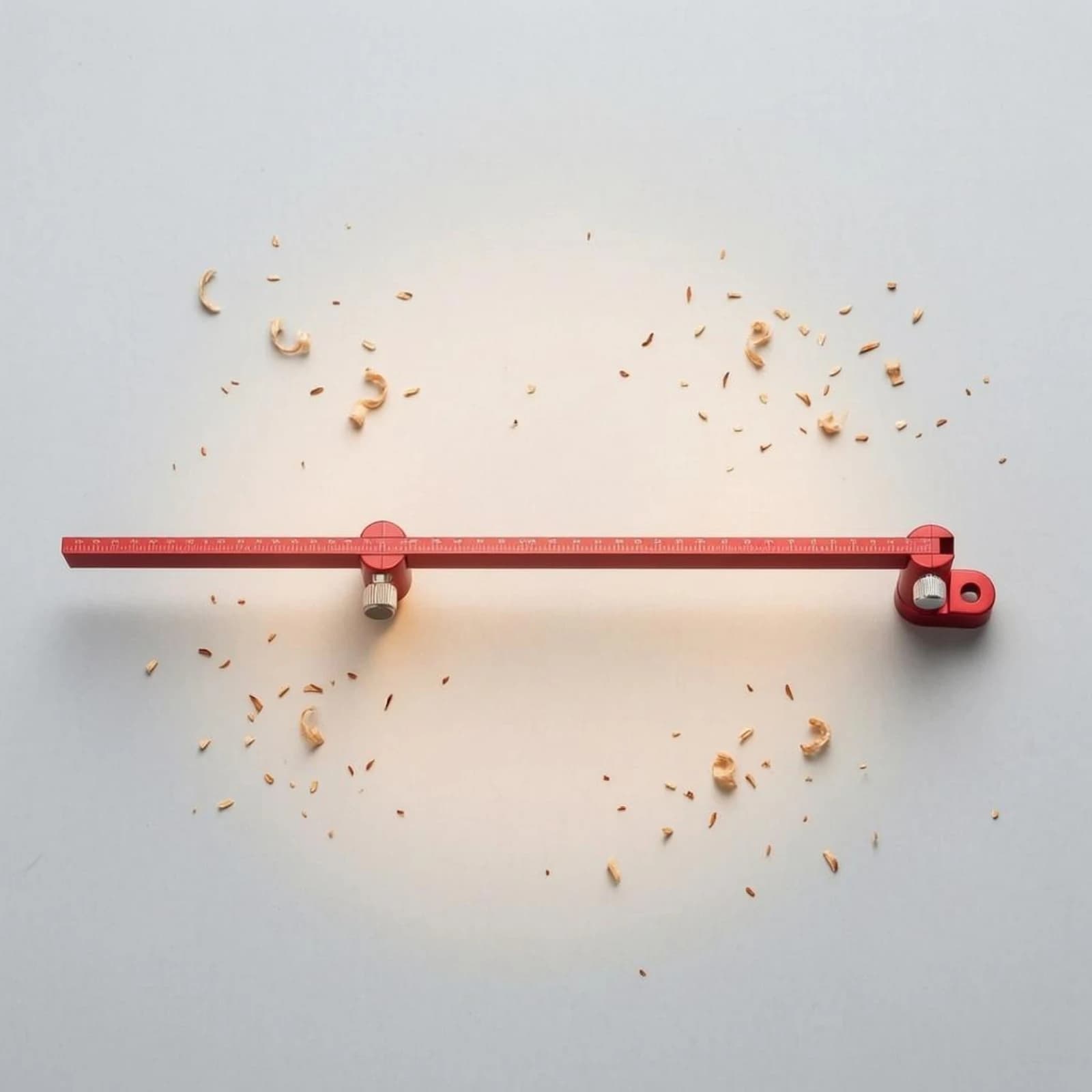 Woodworking Compass Aluminum Alloy Circle-Drawing Ruler Circle Drawing Ruler Red Hand Tool Sturdy