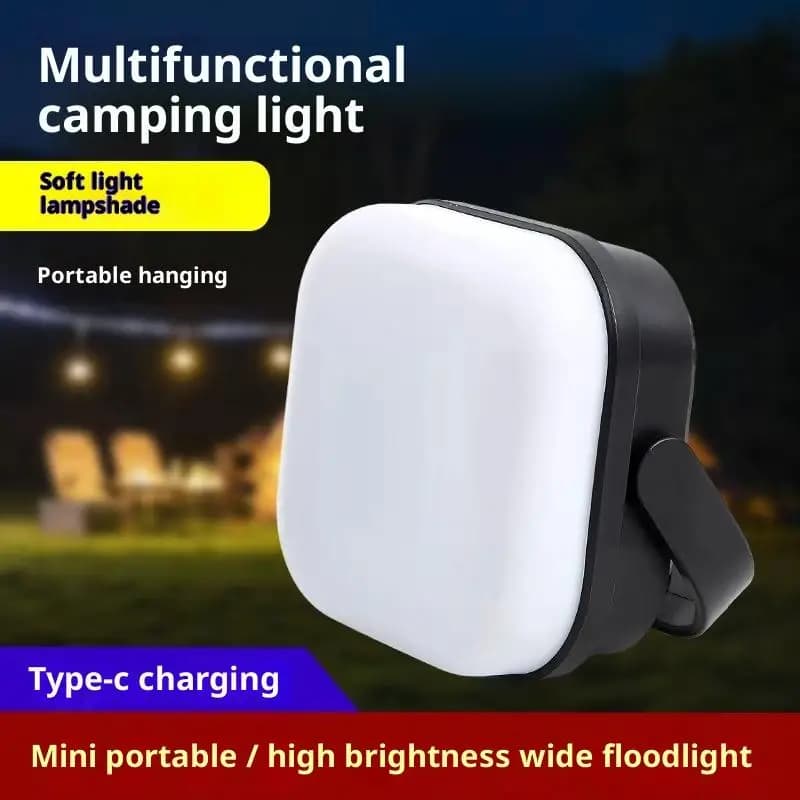 Super Bright MiniSolar Camping Lantern Rechargeable High Power Bank LED Tent Light Portable Work Repair Lamp Three Modes.