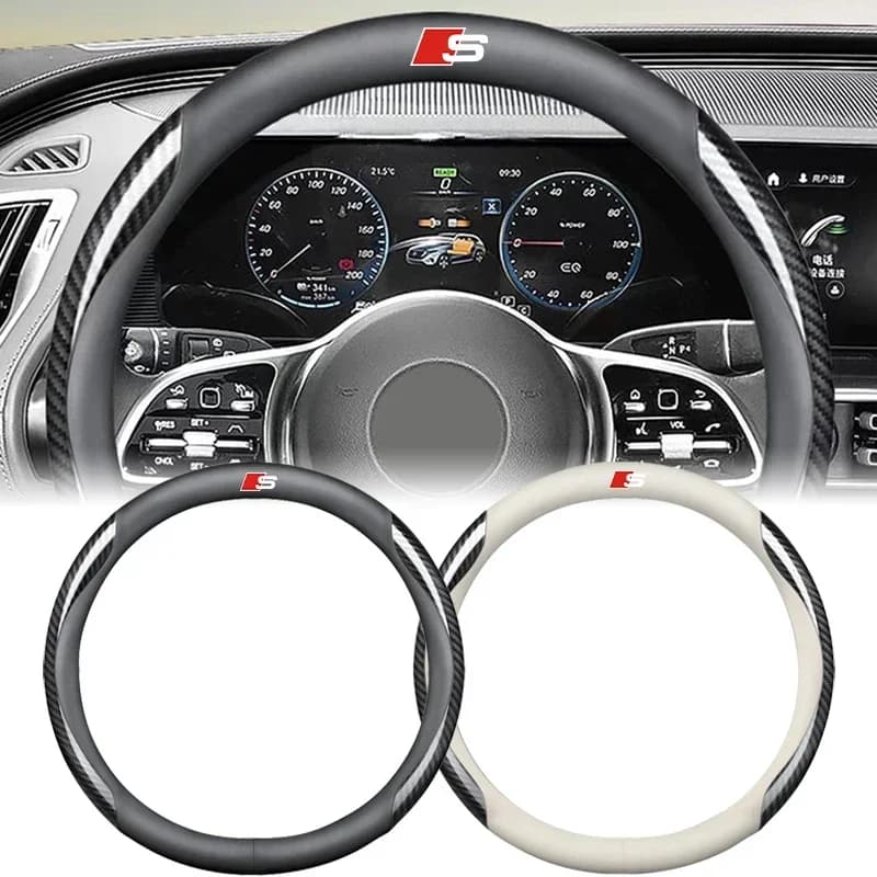 Coprivolante Universale Antiscivolo per Auto, Copertura Protettiva Antiscivolo per Audi Sline A6 Q3 A3 RS A1 A2 Accessori