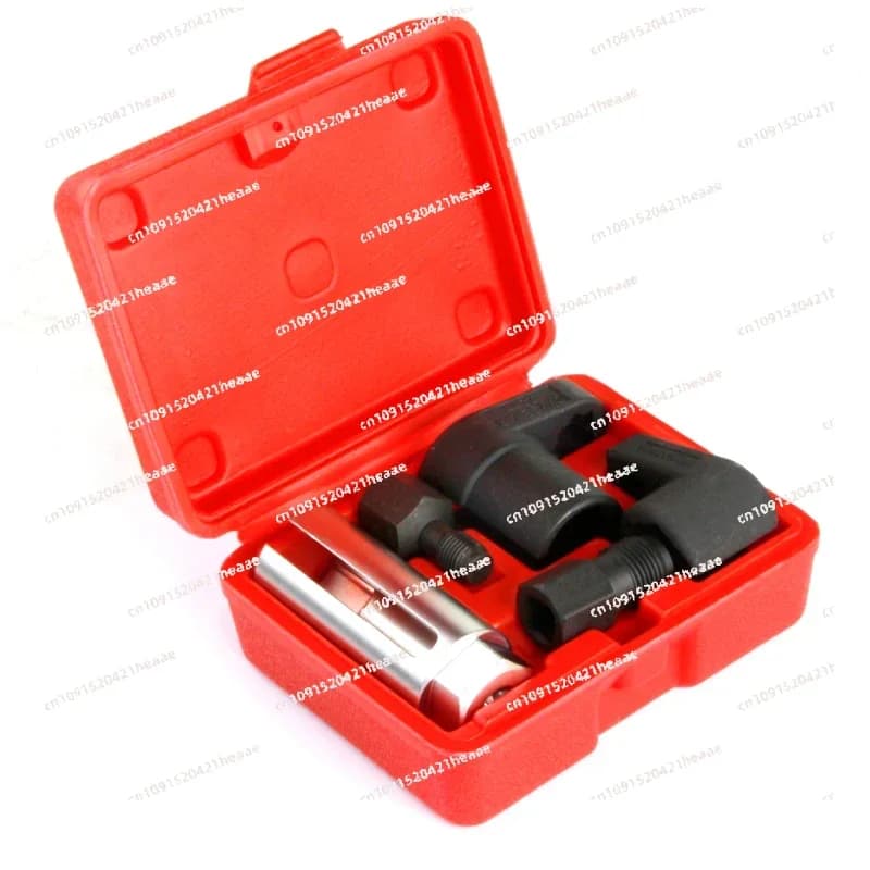 Kit chiave per sensore di ossigeno da 5 pezzi Strumento per scatola di filettatura adatto per rimozione automatica della presa O2 Installa la presa del sensore di vuoto offset