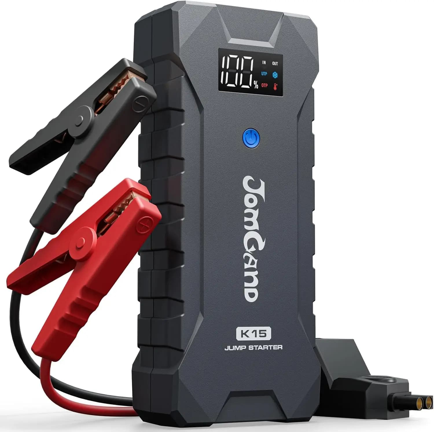 Avviatore di Emergenza Portatile 2500A per Motori a Benzina 8.0L/Diesel 6.0L, con Ricarica USB-C e Torcia LED