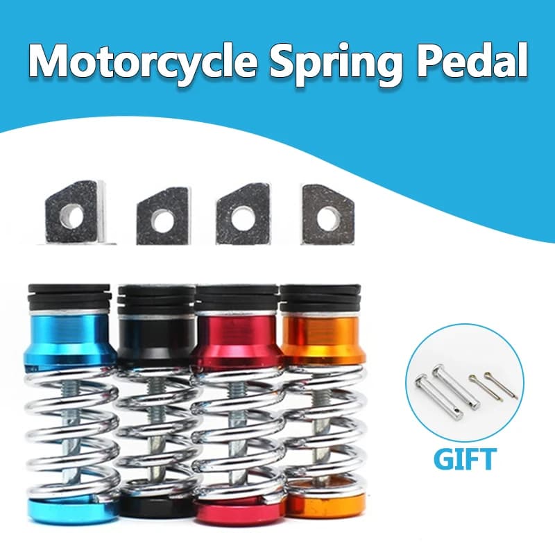 1 paio poggiapiedi moto molla in lega di alluminio 111x35mm pedali pedane per scooter elettrico Emma Yadi