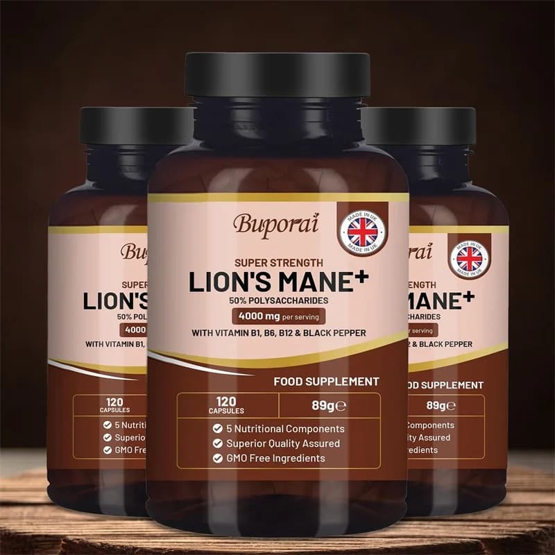 Lions Mane mushroom supplement: brain, memory, energy production and immune system