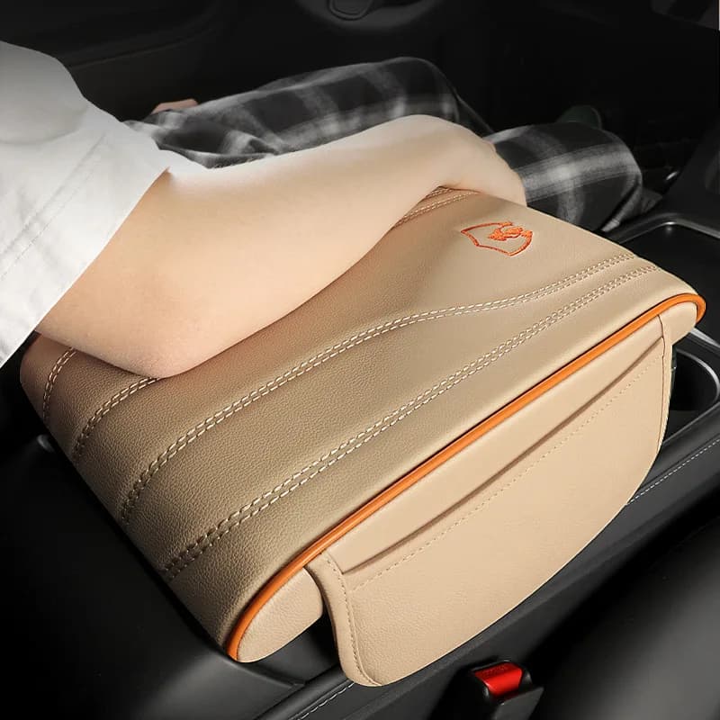 Cross-border hot selling memory car armrest pad, universal storage bag, car mobile phone pocket, central height