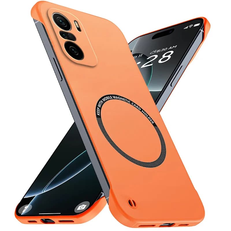 Magnetico Sottile per Xiaomi POCO F3 POCOF3 6.67 "Custodie per telefoni senza telaio Opaco Anti-Graffio Cover rigida per PC Armatura antiurto senza bordi