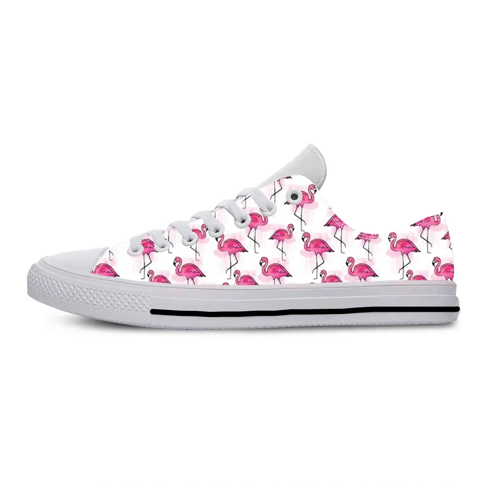 Scarpe Casual con Motivo di Fenicotteri Rosa Tropicale, Sneakers Traspiranti Comode con Stampa 3D per Uomo e Donna